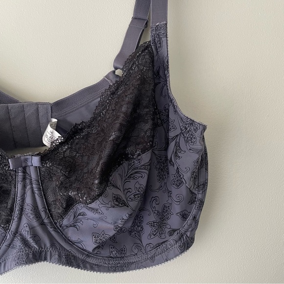 Wonderbra Floral Lace Full Support Underwire Bra Plus Size - Picture 4 of 6
